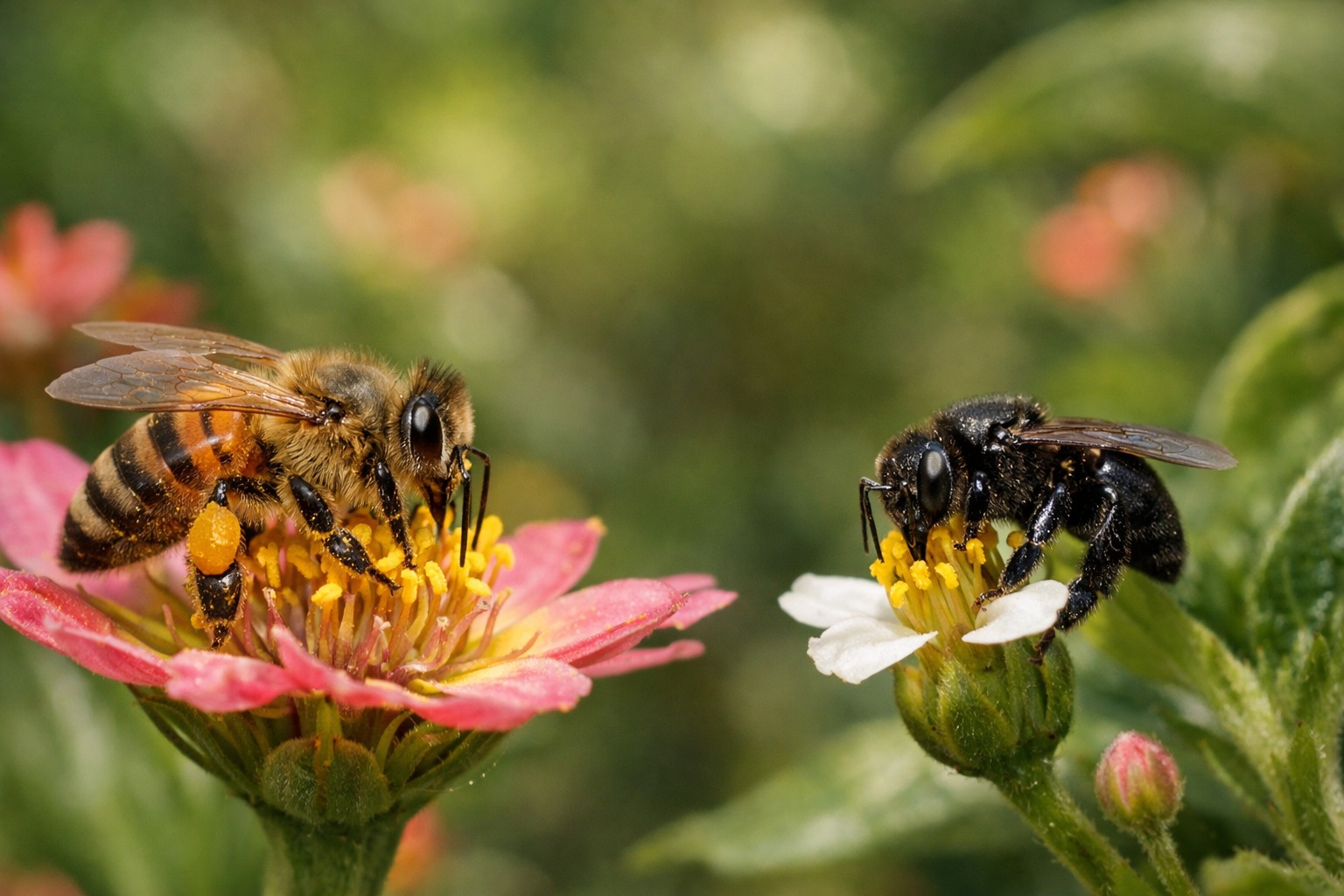 Apis mellifera vs melipona