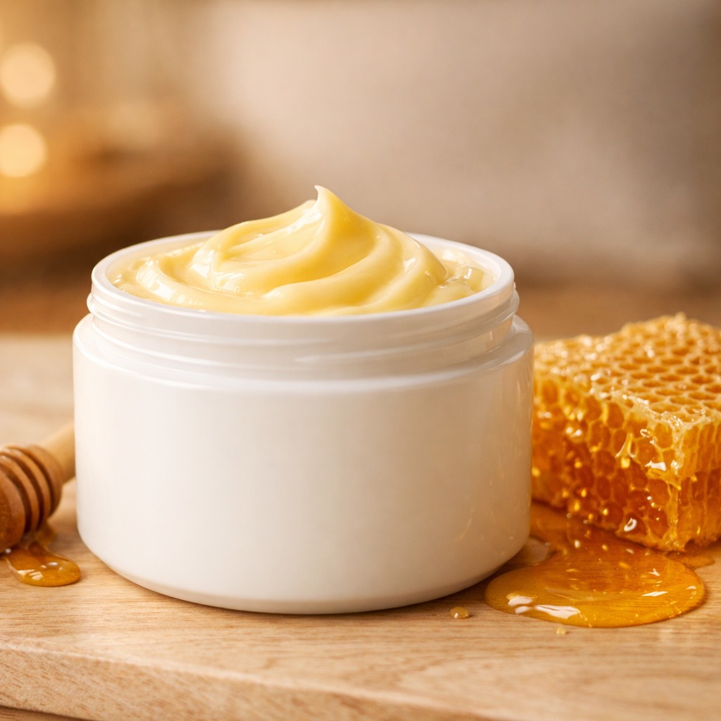 Crema corporal con miel