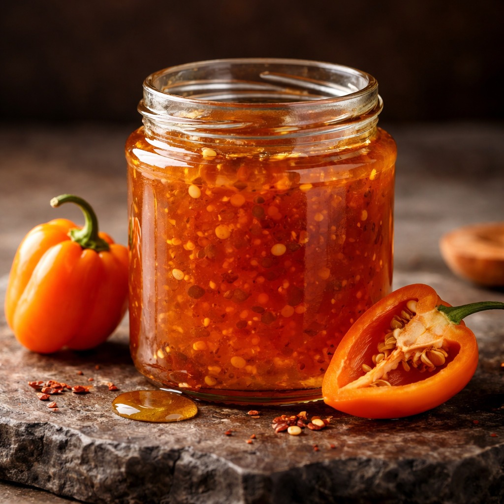 salsa habanero con miel